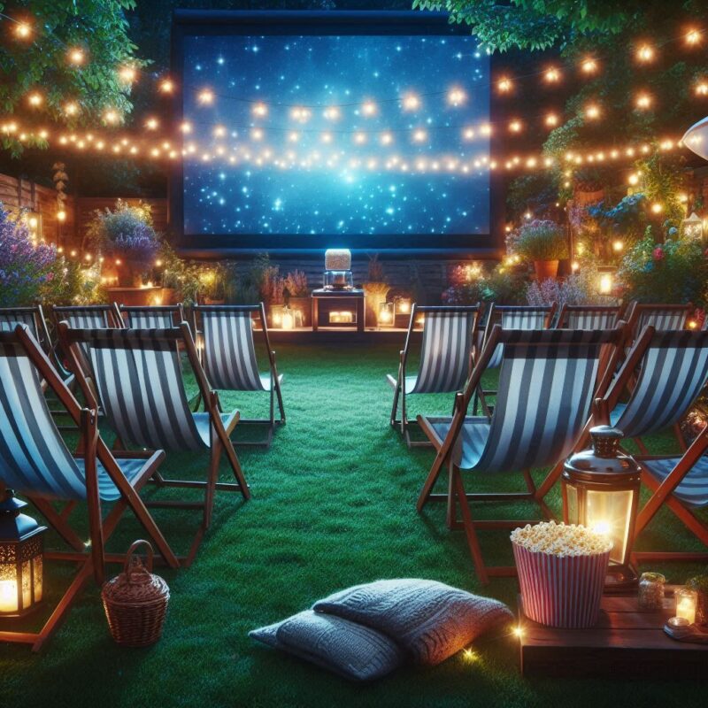 Transform Your Backyard: Fairy Light Canopy for Movie Nights