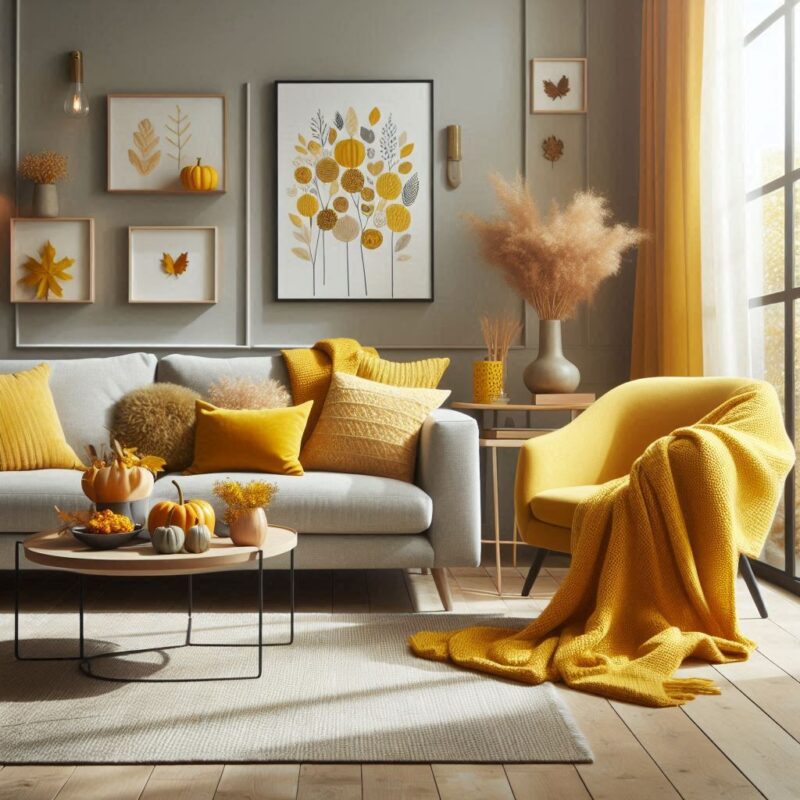 Brighten Your Home with Mustard Yellow This Fall