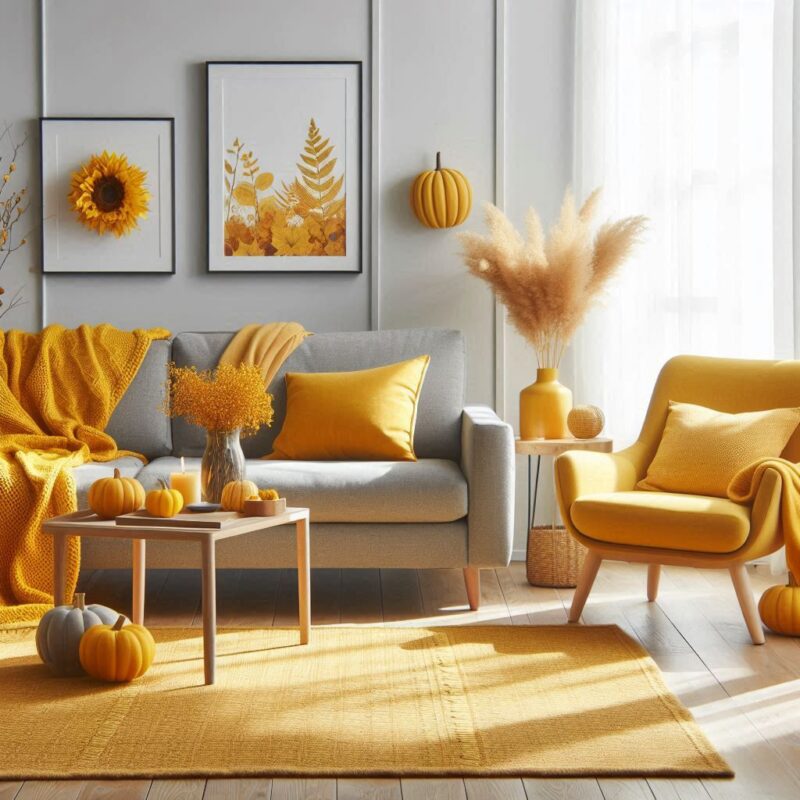 Brighten Your Home with Mustard Yellow This Fall