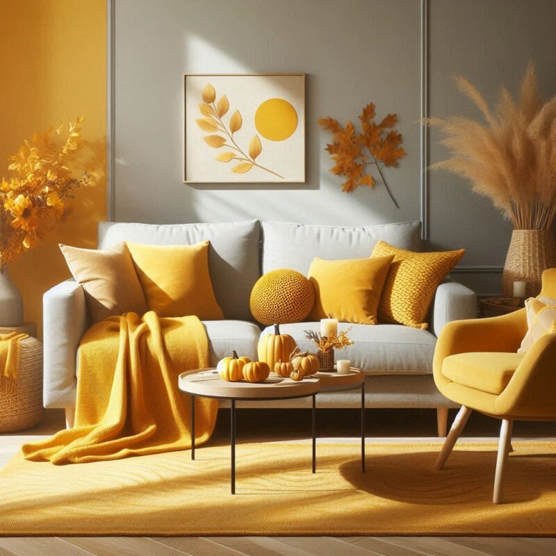 Brighten Your Home with Mustard Yellow This Fall