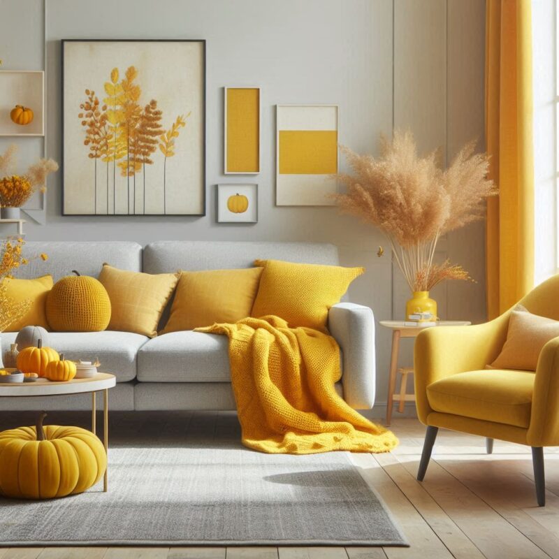 Brighten Your Home with Mustard Yellow This Fall