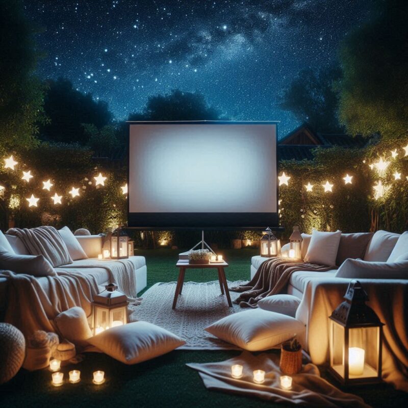 Under the Stars Cozy Garden Movie Setup Ideas for Couples