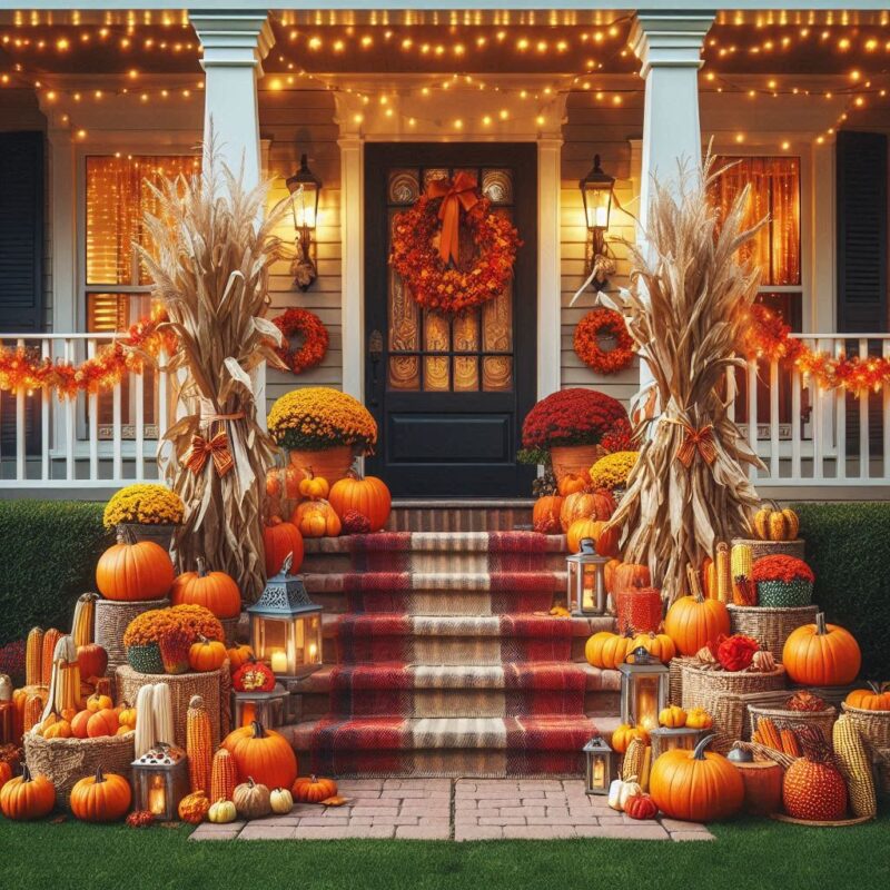 Creative Thanksgiving Décor Ideas for Your Front Yard