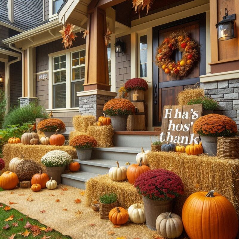 Creative Thanksgiving Décor Ideas for Your Front Yard