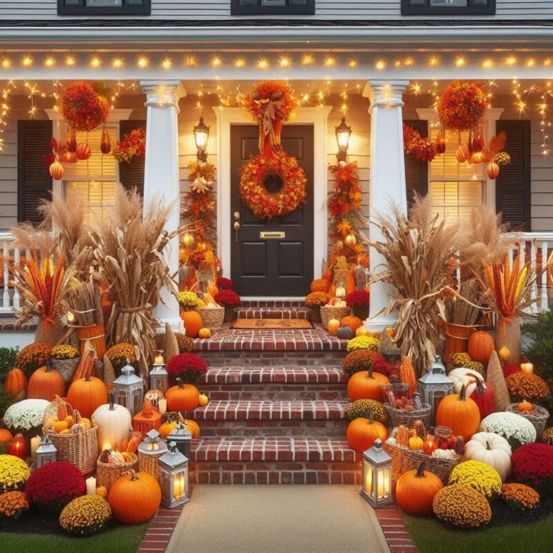 Creative Thanksgiving Décor Ideas for Your Front Yard