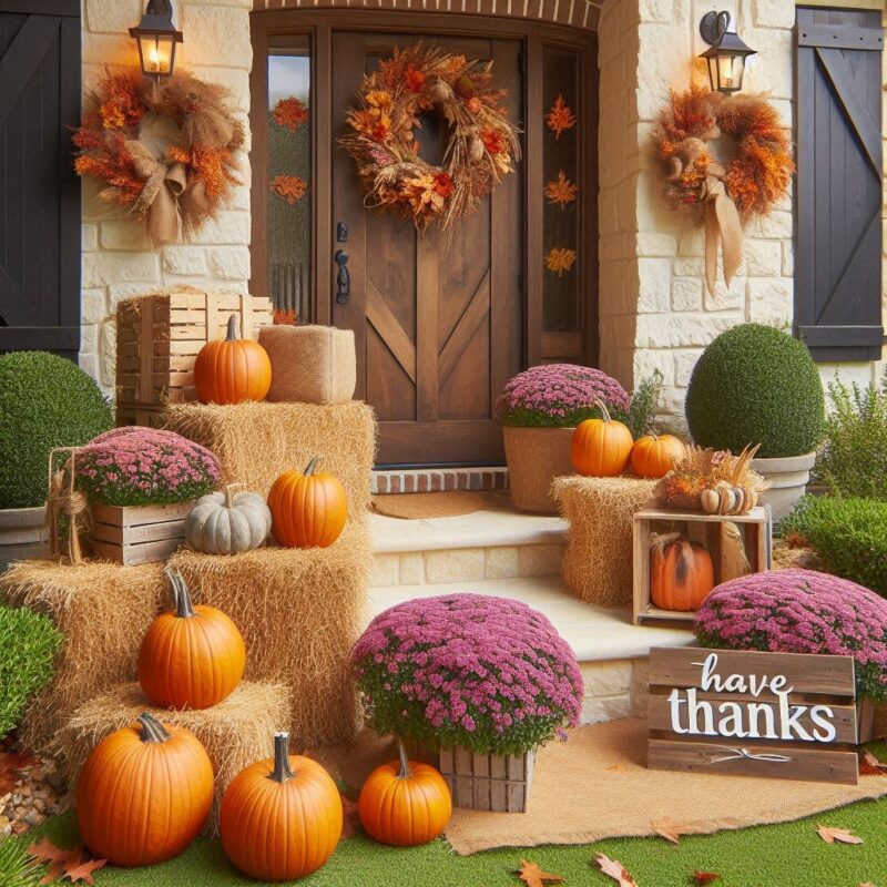 Creative Thanksgiving Décor Ideas for Your Front Yard