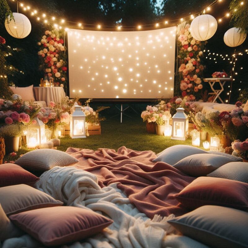 Fall in Love Again: Creating a Dreamy Garden Movie Date Night