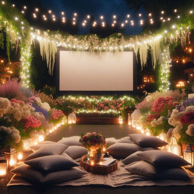 Movie Magic in the Garden Romantic Outdoor Movie Night Setup Tips