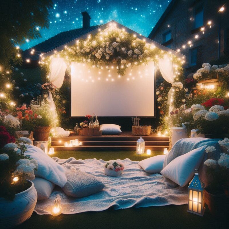 Movie Magic in the Garden Romantic Outdoor Movie Night Setup Tips