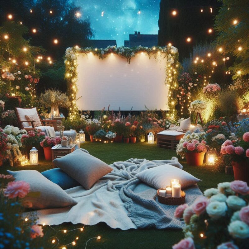 Movie Magic in the Garden Romantic Outdoor Movie Night Setup Tips