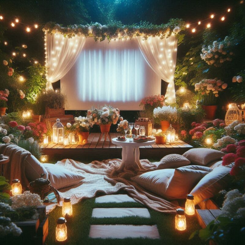 Movie Magic in the Garden Romantic Outdoor Movie Night Setup Tips