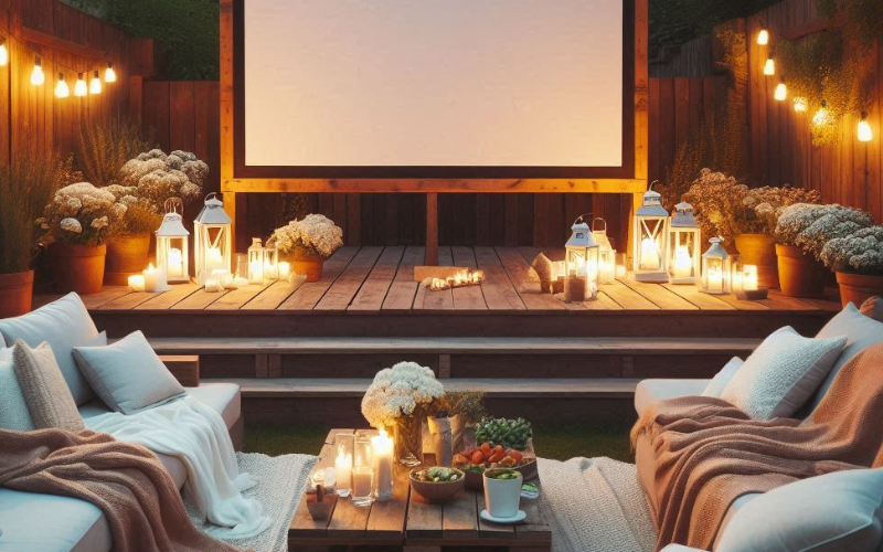 Outdoor Movie Date Night Bringing Cinema to Your Backyard