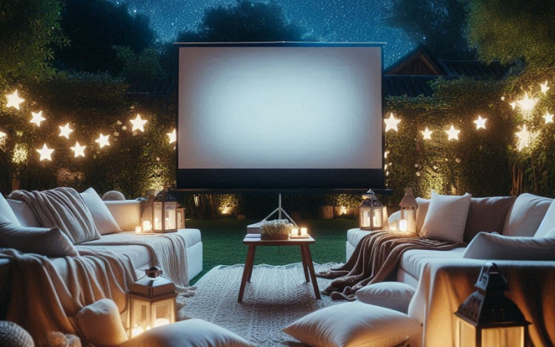 Under the Stars Cozy Garden Movie Setup Ideas for Couples