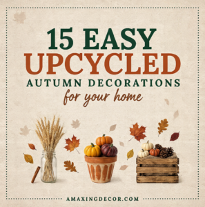 15 Easy Upcycled Autumn Decorations for Your Home