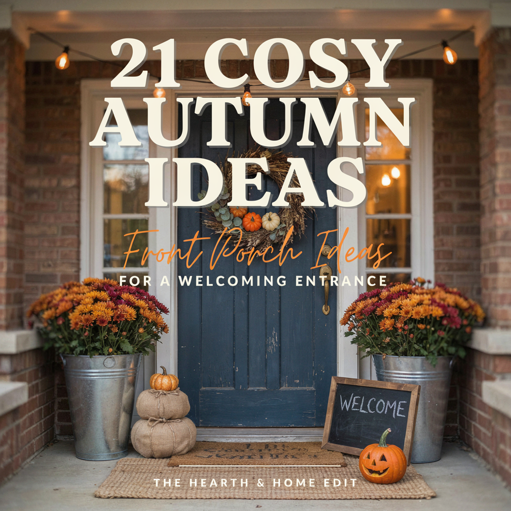 21 Cosy Autumn Front Porch Ideas for a Welcoming Entrance