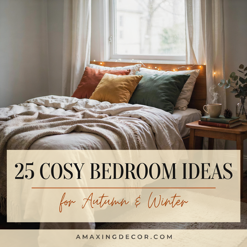 25 Cosy Bedroom Ideas for Autumn and Winter
