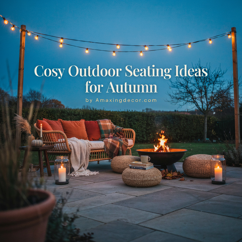 Cosy Outdoor Seating Ideas for Autumn