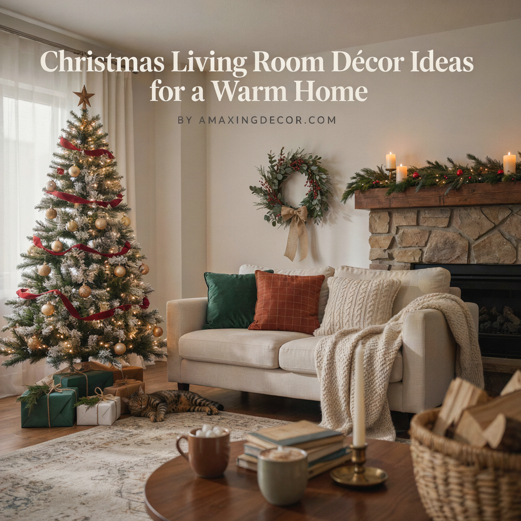 Christmas Living Room Décor Ideas for a Warm Home